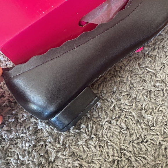 DREAM PAIRS SOLE_ELLE BLACK Low Heel Flat Shoes Soft Lining Slip On Size 10 - Picture 8 of 12